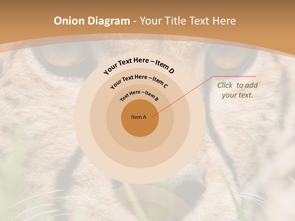 Cheetah Portrait PowerPoint Template