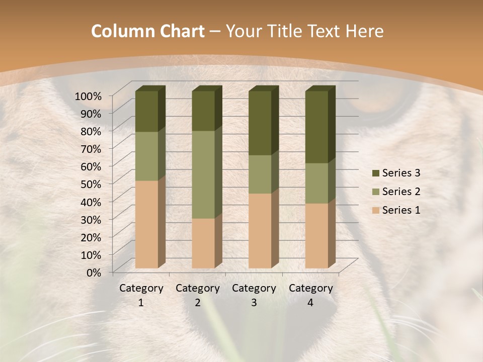 Cheetah Portrait PowerPoint Template