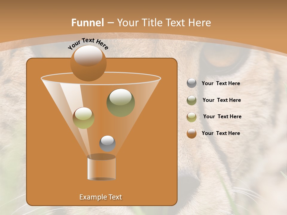 Cheetah Portrait PowerPoint Template