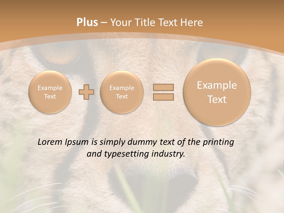 Cheetah Portrait PowerPoint Template