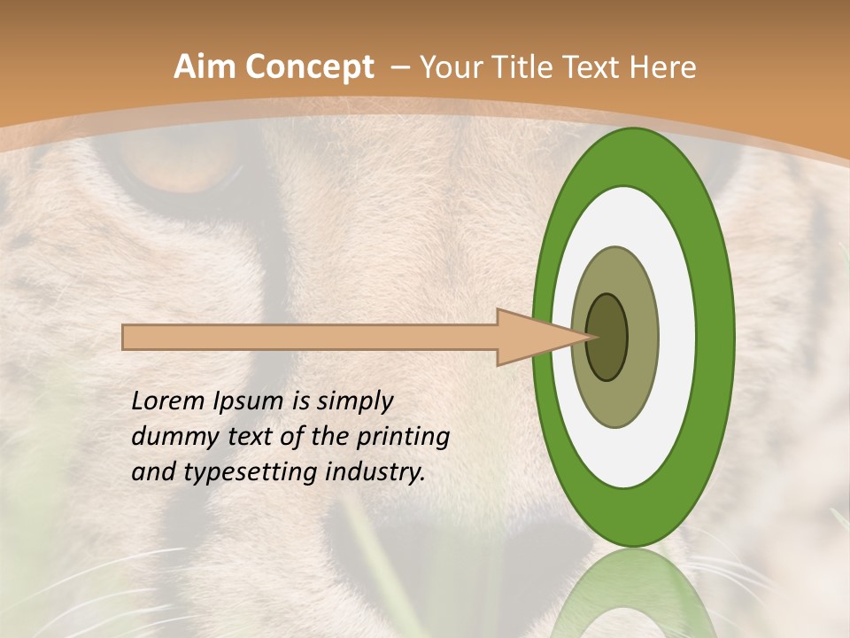 Cheetah Portrait PowerPoint Template