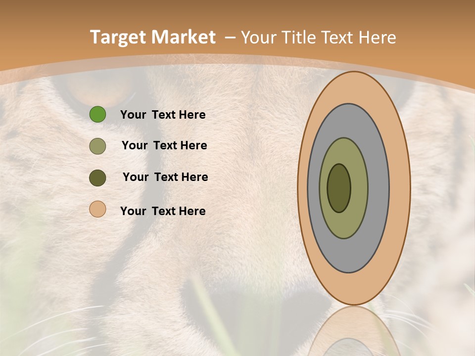 Cheetah Portrait PowerPoint Template