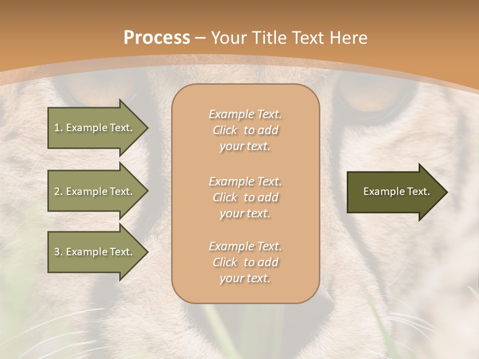 Cheetah Portrait PowerPoint Template