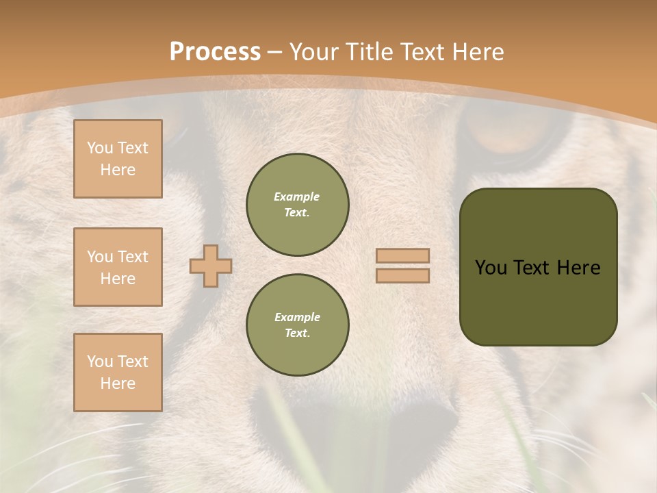 Cheetah Portrait PowerPoint Template