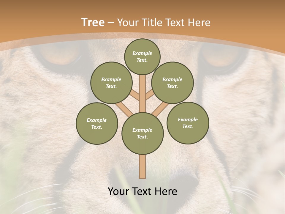 Cheetah Portrait PowerPoint Template