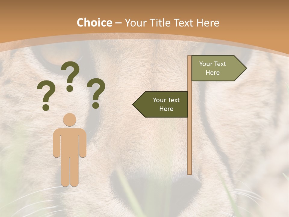 Cheetah Portrait PowerPoint Template