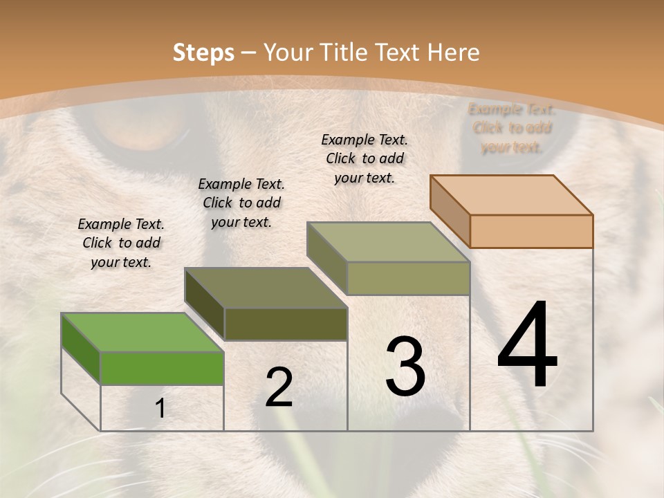 Cheetah Portrait PowerPoint Template