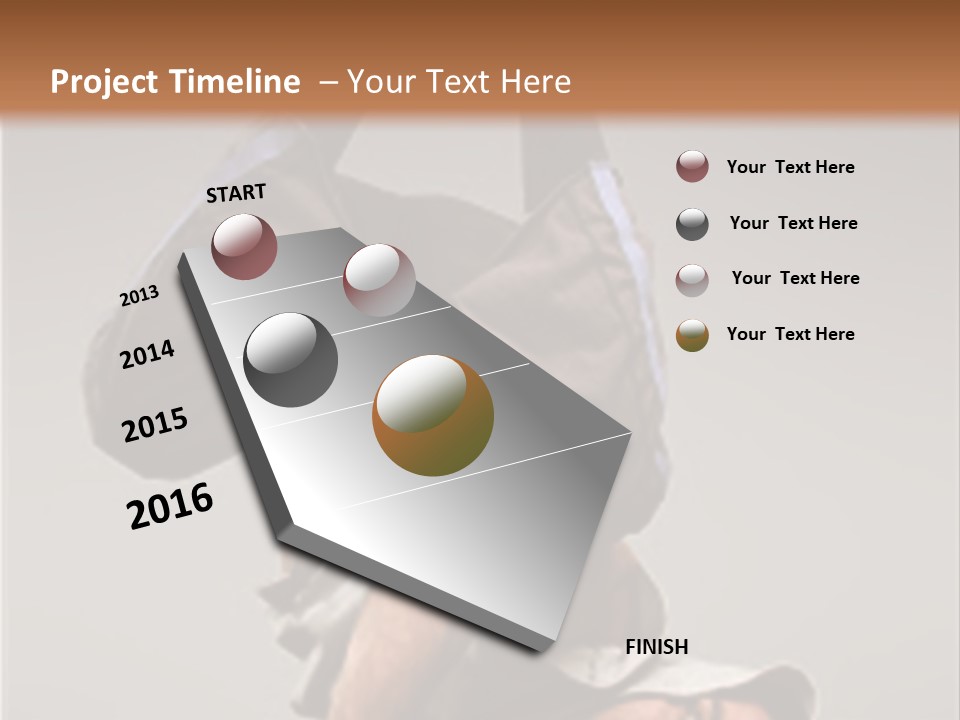 A Man Is Doing A Handstand On The Floor PowerPoint Template
