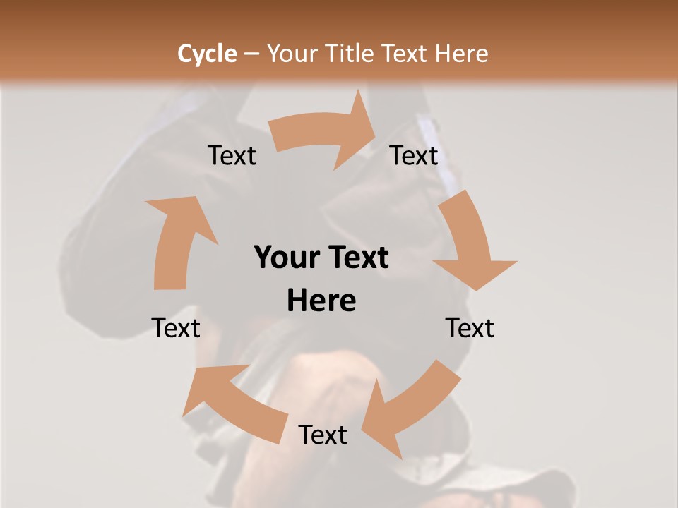 A Man Is Doing A Handstand On The Floor PowerPoint Template