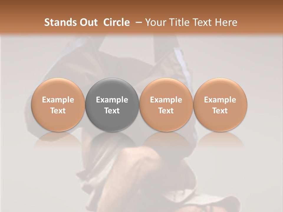 A Man Is Doing A Handstand On The Floor PowerPoint Template