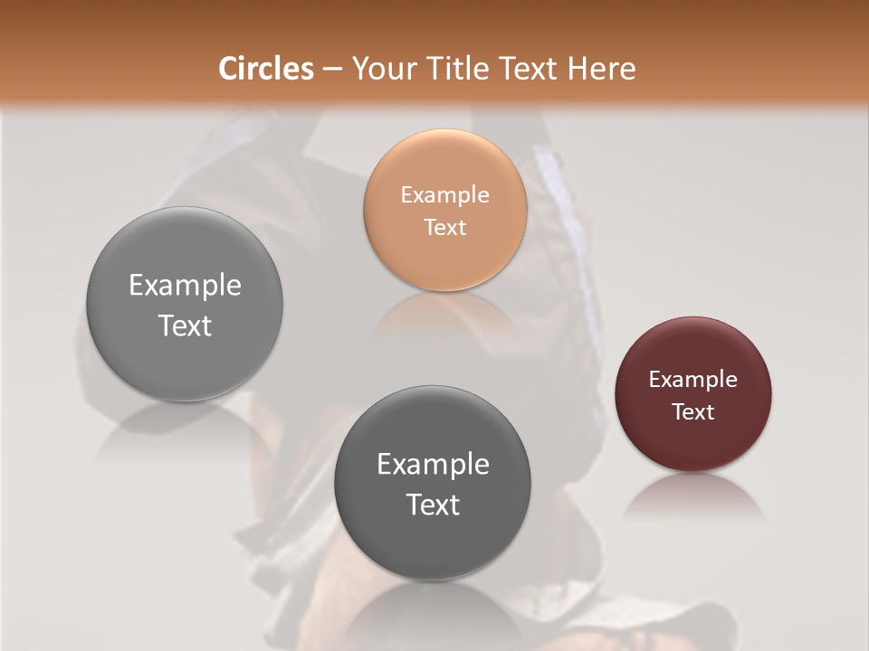 A Man Is Doing A Handstand On The Floor PowerPoint Template