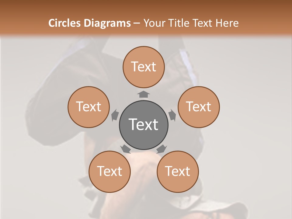 A Man Is Doing A Handstand On The Floor PowerPoint Template