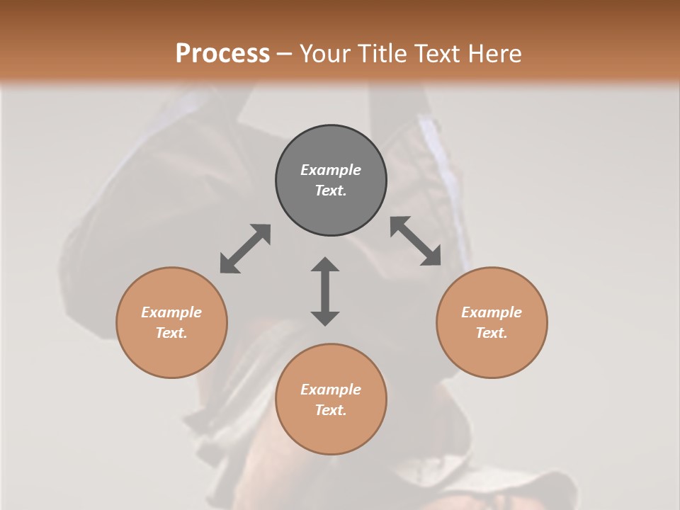 A Man Is Doing A Handstand On The Floor PowerPoint Template