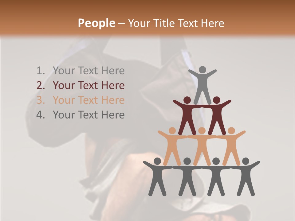 A Man Is Doing A Handstand On The Floor PowerPoint Template