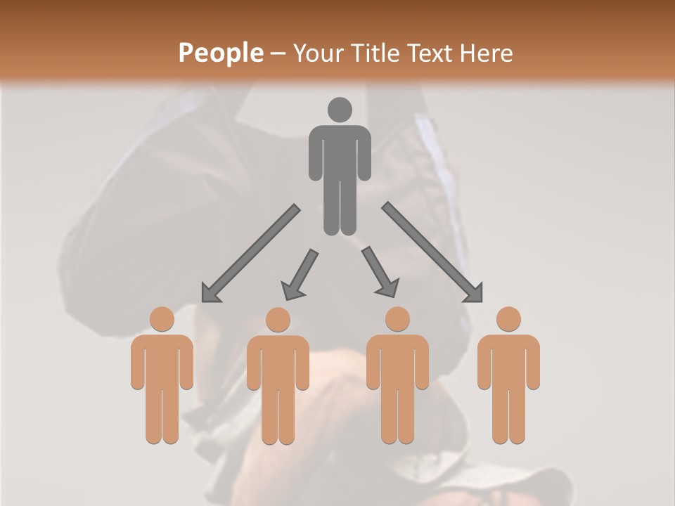 A Man Is Doing A Handstand On The Floor PowerPoint Template