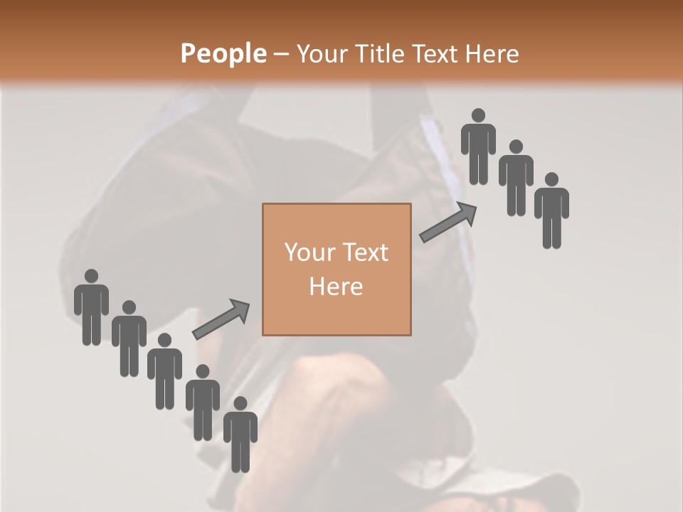 A Man Is Doing A Handstand On The Floor PowerPoint Template