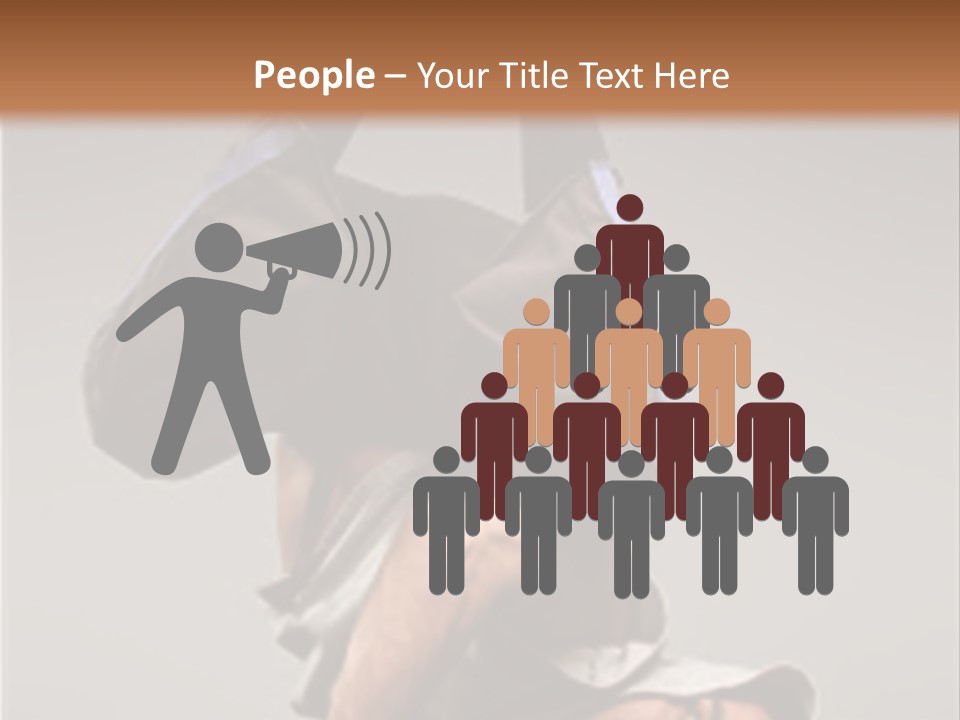 A Man Is Doing A Handstand On The Floor PowerPoint Template