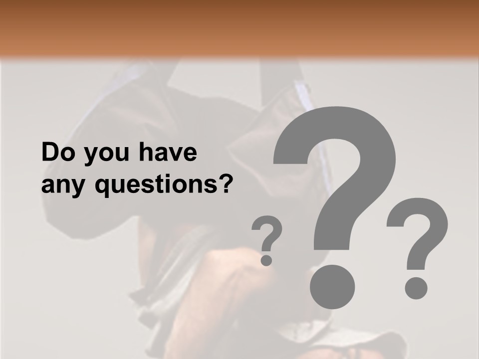 A Man Is Doing A Handstand On The Floor PowerPoint Template