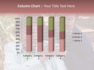 A Grown Son Visiting His Mom For Mother's Day. PowerPoint Template