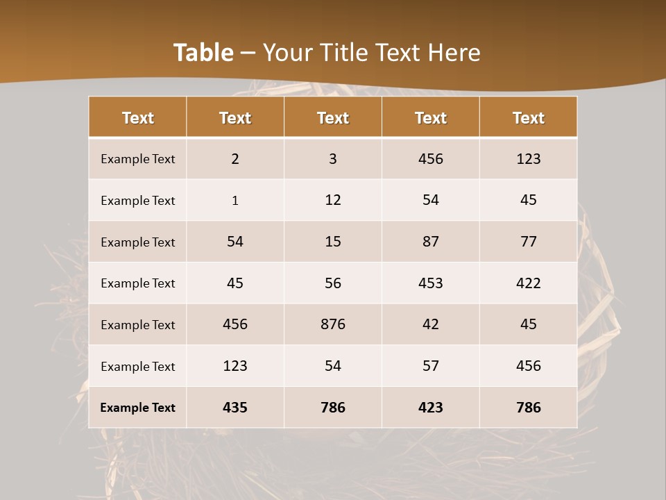 Golden Egg Inside A Nest On Black Background PowerPoint Template