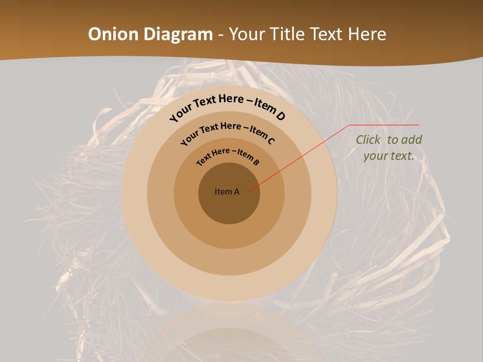 Golden Egg Inside A Nest On Black Background PowerPoint Template