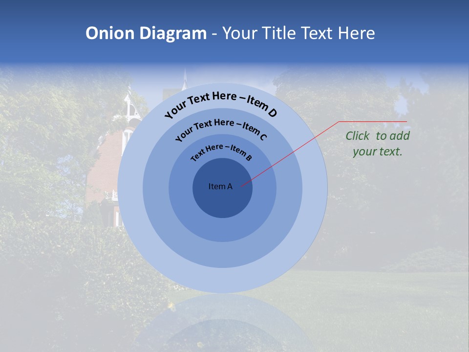 An Ornate, Nineteenth-Century North American Red Brick House In Late Summer. PowerPoint Template