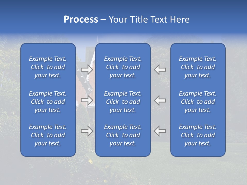 An Ornate, Nineteenth-Century North American Red Brick House In Late Summer. PowerPoint Template