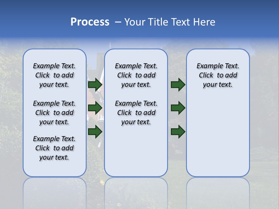 An Ornate, Nineteenth-Century North American Red Brick House In Late Summer. PowerPoint Template