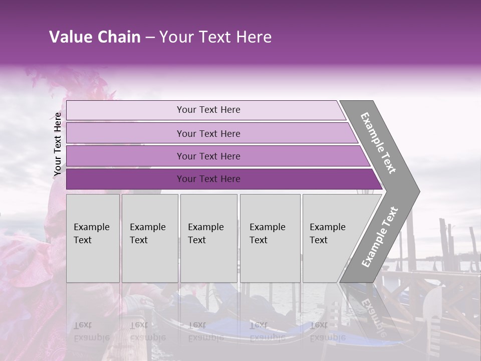 Pink Mask, Venice Carnival, Italy. PowerPoint Template