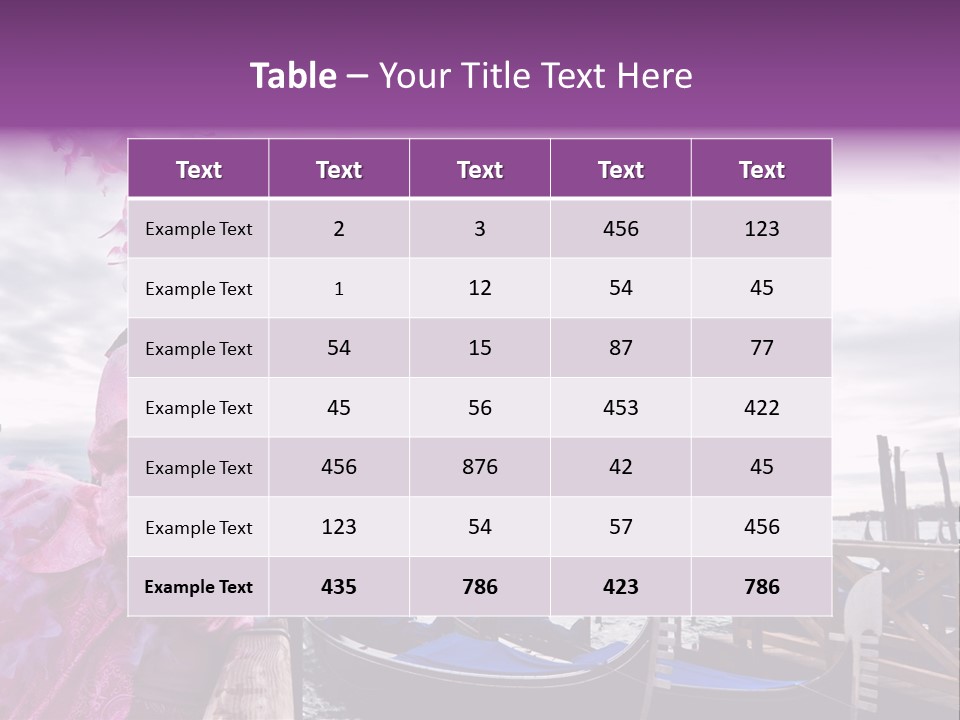 Pink Mask, Venice Carnival, Italy. PowerPoint Template