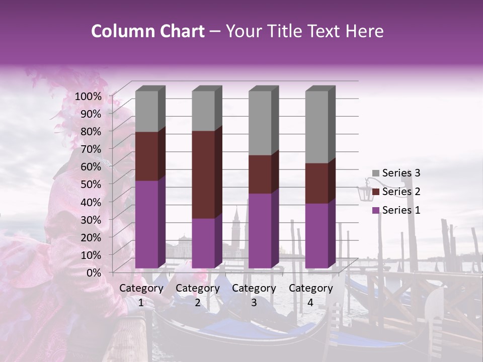 Pink Mask, Venice Carnival, Italy. PowerPoint Template
