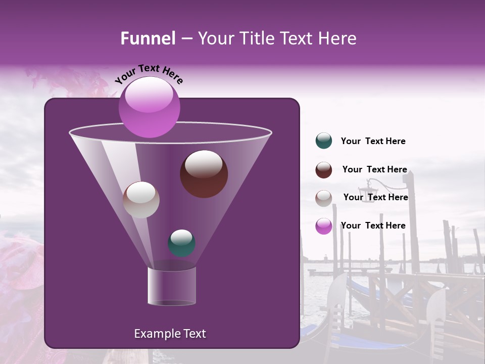 Pink Mask, Venice Carnival, Italy. PowerPoint Template