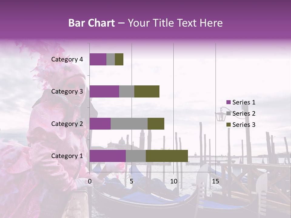 Pink Mask, Venice Carnival, Italy. PowerPoint Template