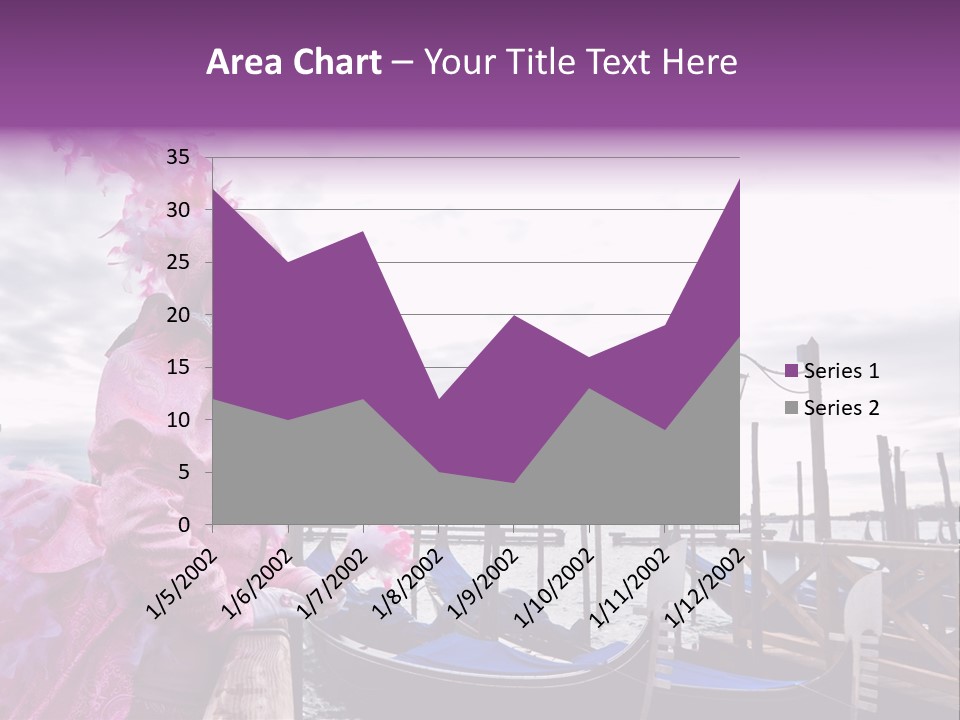 Pink Mask, Venice Carnival, Italy. PowerPoint Template