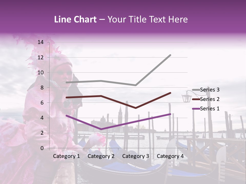 Pink Mask, Venice Carnival, Italy. PowerPoint Template