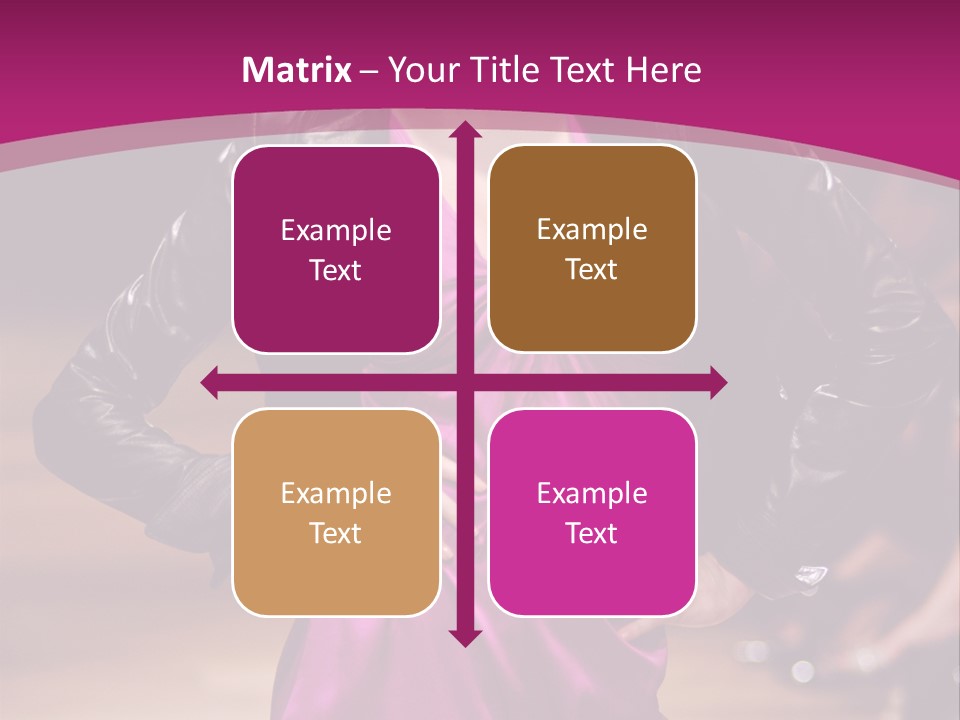 Female Model At Fashion Show PowerPoint Template