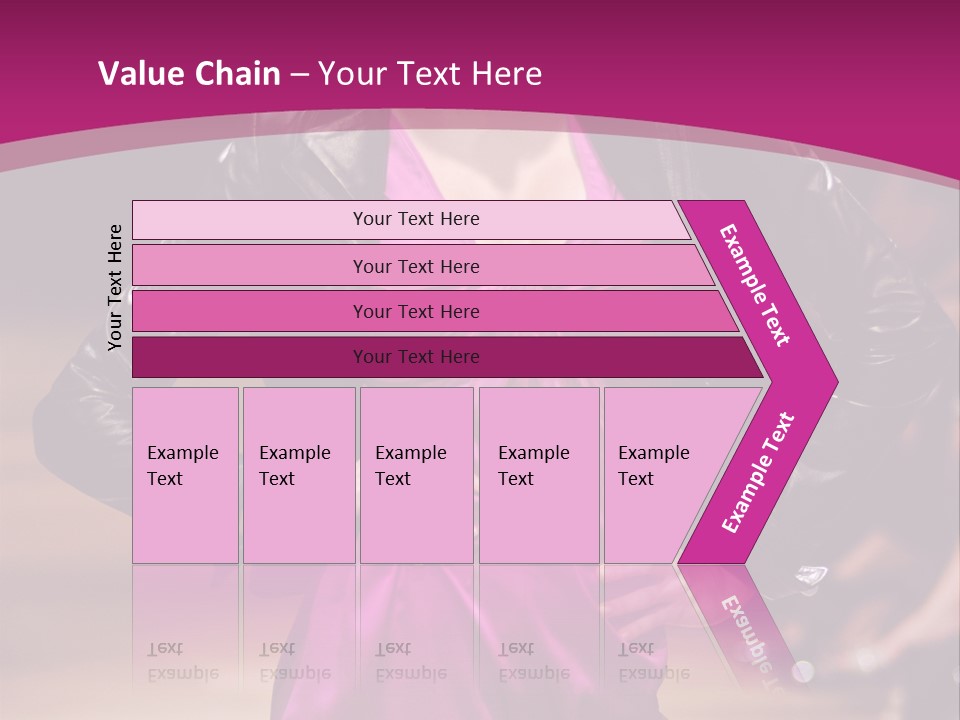 Female Model At Fashion Show PowerPoint Template