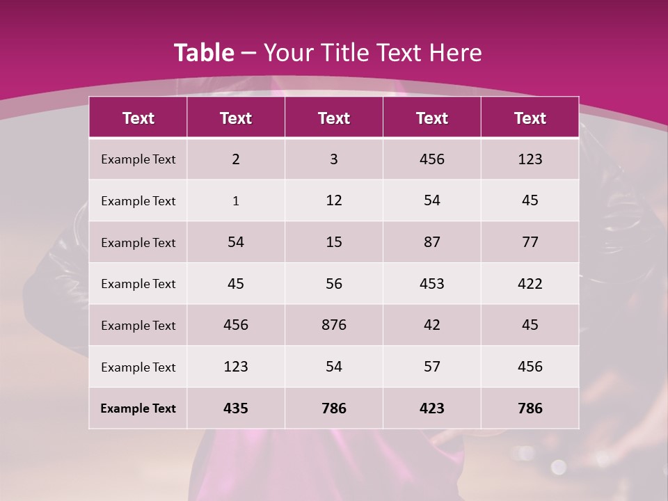 Female Model At Fashion Show PowerPoint Template