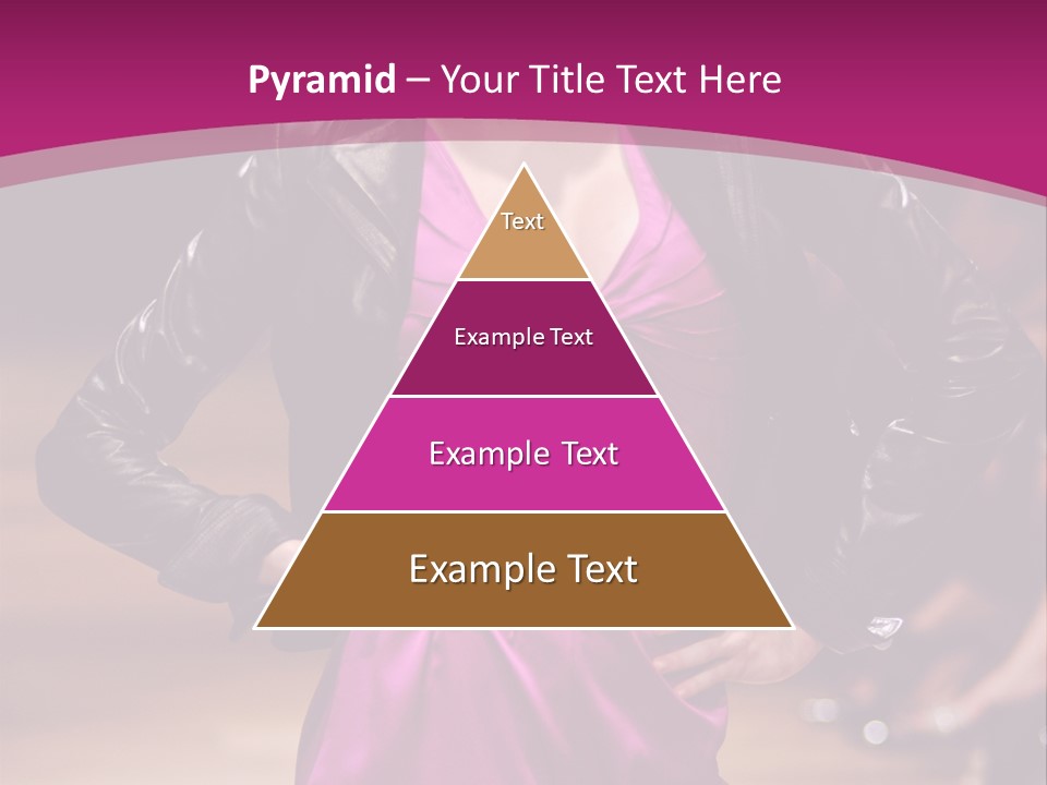 Female Model At Fashion Show PowerPoint Template