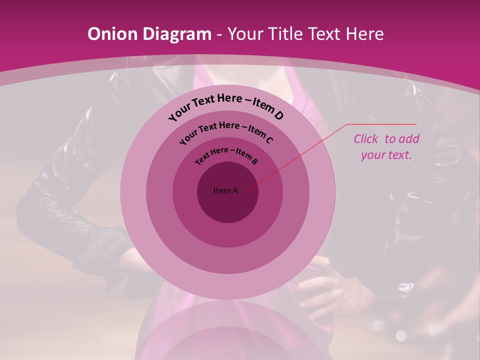 Female Model At Fashion Show PowerPoint Template