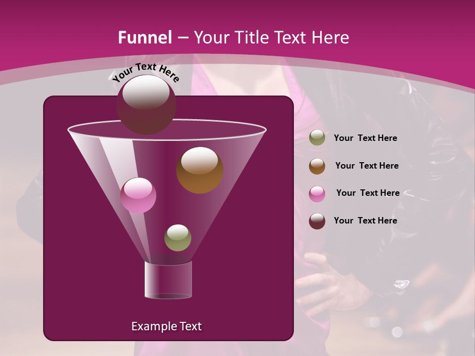 Female Model At Fashion Show PowerPoint Template