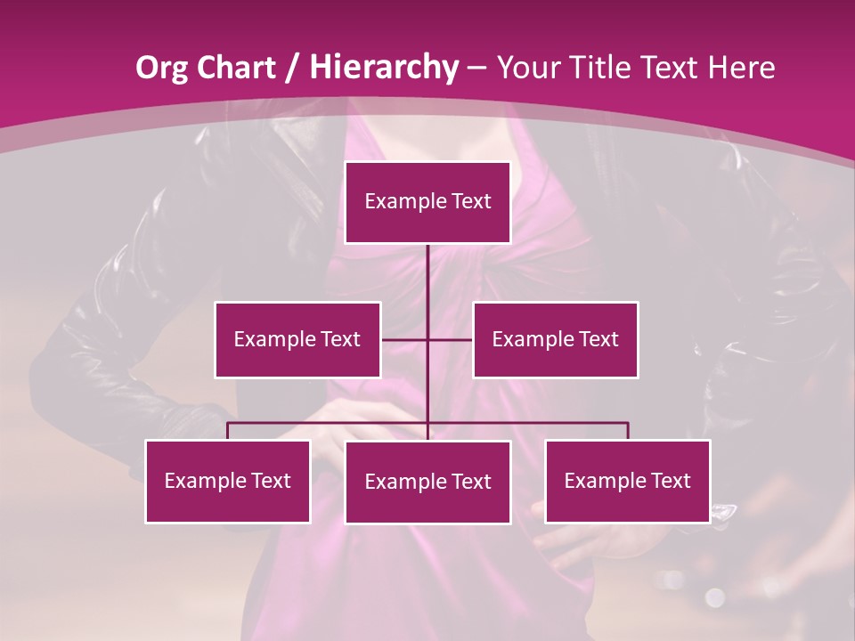 Female Model At Fashion Show PowerPoint Template