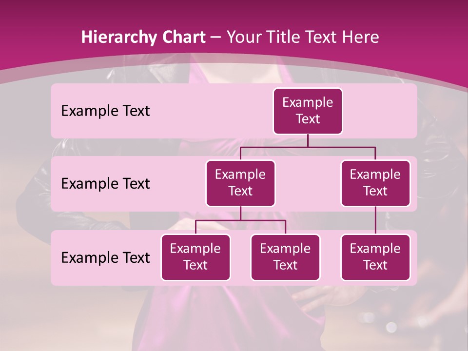 Female Model At Fashion Show PowerPoint Template