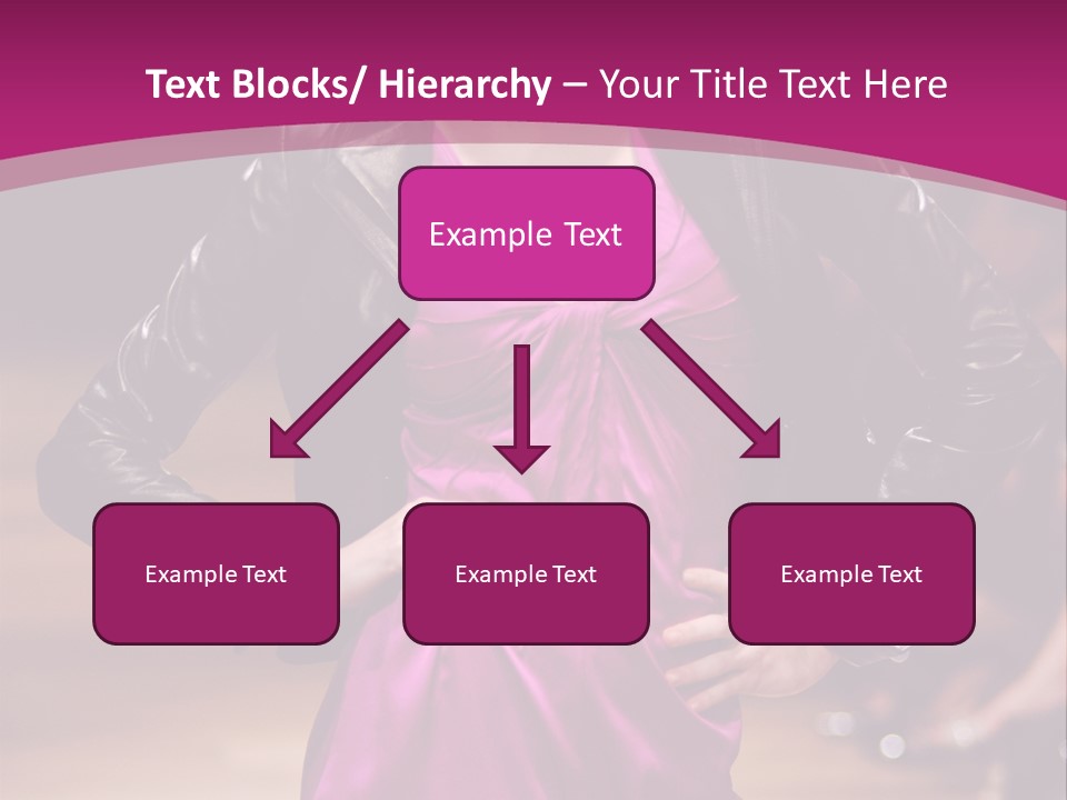 Female Model At Fashion Show PowerPoint Template