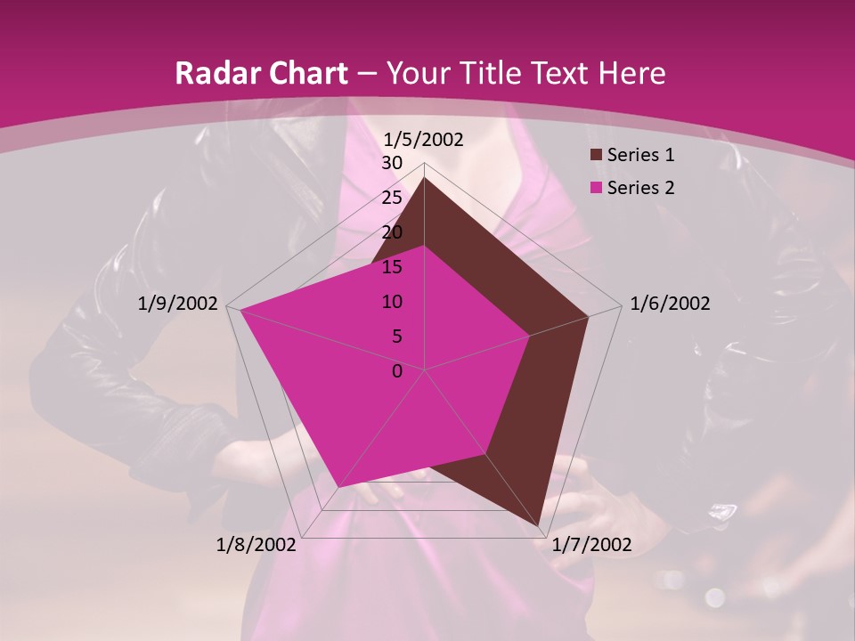 Female Model At Fashion Show PowerPoint Template