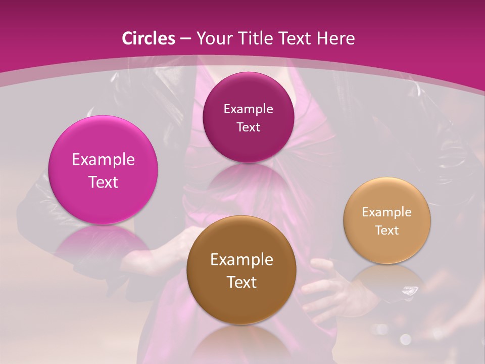 Female Model At Fashion Show PowerPoint Template