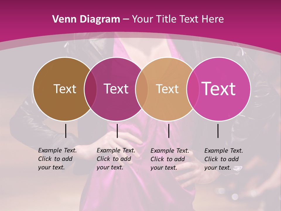 Female Model At Fashion Show PowerPoint Template