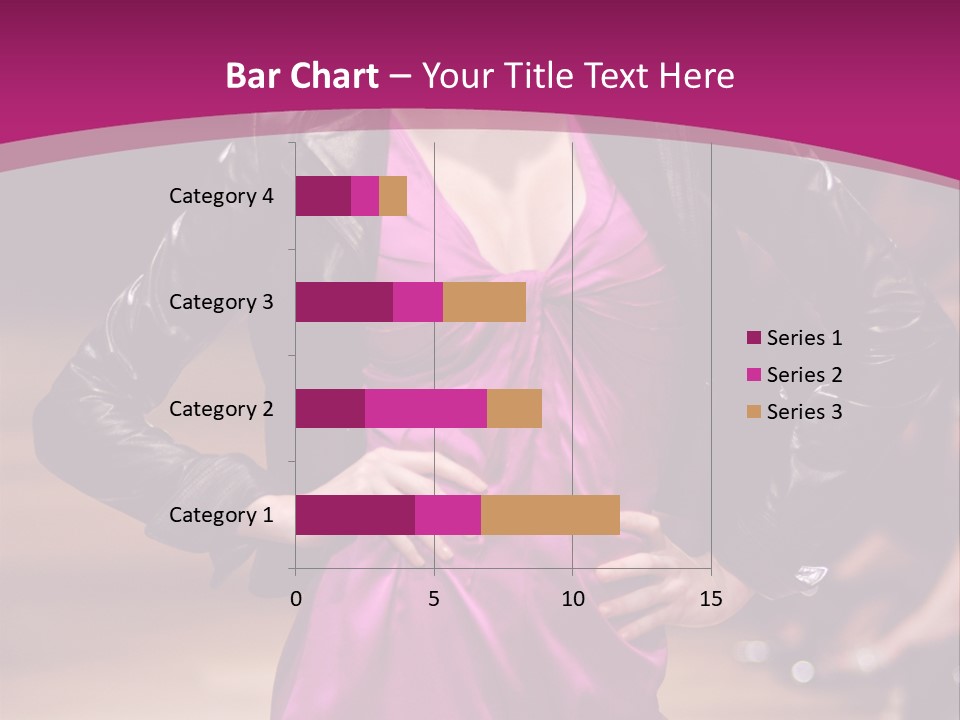 Female Model At Fashion Show PowerPoint Template