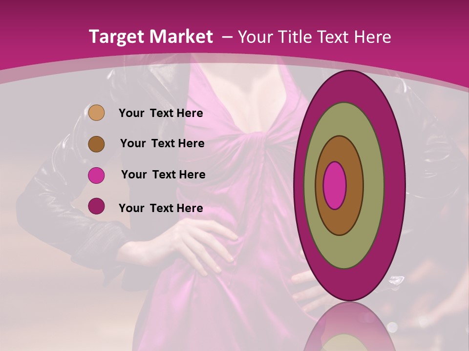 Female Model At Fashion Show PowerPoint Template