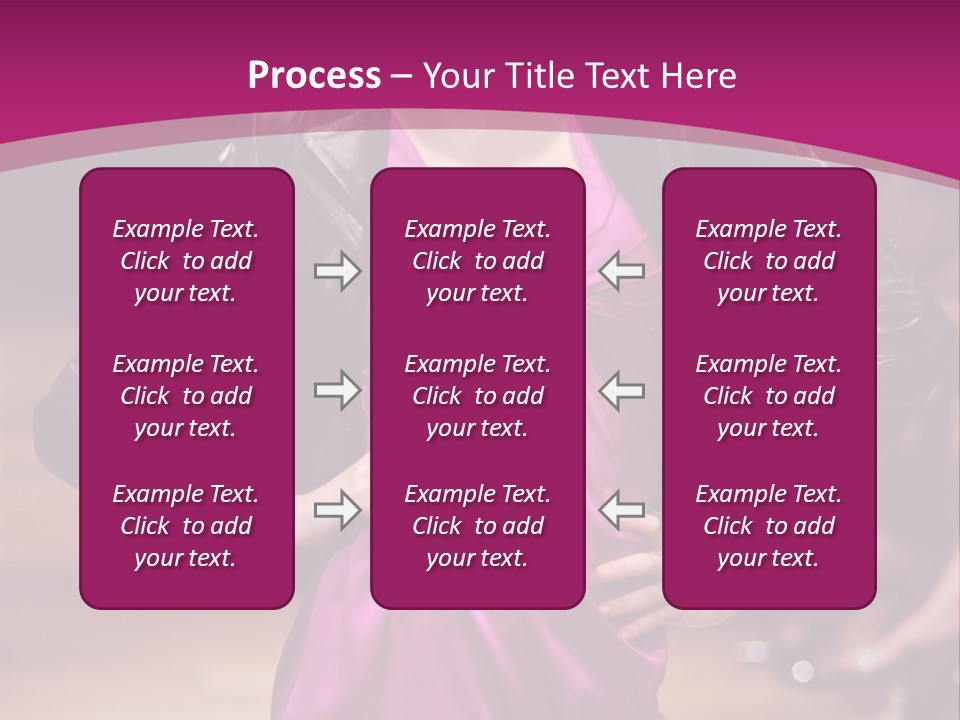 Female Model At Fashion Show PowerPoint Template